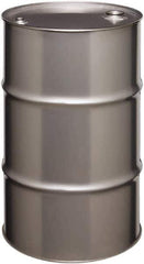 Made in USA - 30 Gallon Cylindrical Stainless Steel Tight Head Drum - 27-1/2" High x 18-1/4" Diam - Best Tool & Supply