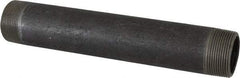 Made in USA - Schedule 80, 1-1/2" Diam x 10" Long Black Pipe Nipple - Threaded - Best Tool & Supply