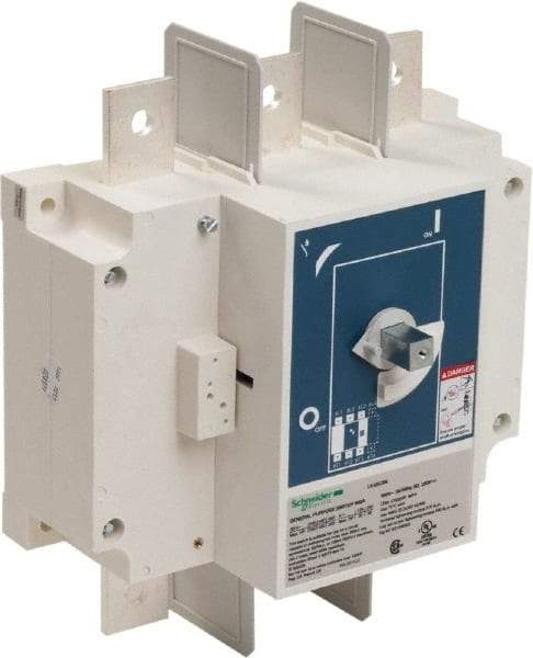 Schneider Electric - 600VAC at 50/60 Hz, 3 Pole, Nonfused Cam & Disconnect Switch - 10.98 Inch Wide x x 12.6 Inch High x x 5.51 Inch Deep - Best Tool & Supply