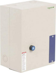 Schneider Electric - 3 Pole, 80 Amp, 120 Coil VAC, Nonreversible Enclosed IEC Motor Starter - 1 Phase Hp: 15 at 240 VAC, 7.5 at 120 VAC, 3 Phase Hp: 25 at 208 VAC, 30 at 230 VAC, 60 at 460 VAC, 60 at 575 VAC - Best Tool & Supply