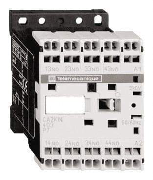 Schneider Electric - 2NC/2NO, 24 VAC at 50/60 Hz Control Relay - 17 V - Best Tool & Supply