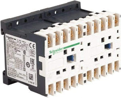 Schneider Electric - 3 Pole, 24 Coil VAC at 50/60 Hz, 12 Amp at 440 VAC, 16 Amp at 690 VAC and 20 Amp at 440 VAC, Reversible IEC Contactor - BS 5424, CSA, IEC 60947, NF C 63-110, RoHS Compliant, UL Listed, VDE 0660 - Best Tool & Supply