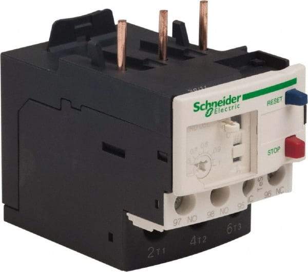 Schneider Electric - 3 Pole, NEMA Size 00-1, 0.63 to 1 Amp, 690 VAC, Thermal NEMA Overload Relay - Trip Class 20, For Use with LC1D09, LC1D12, LC1D18, LC1D25, LC1D32 and LC1D38 - Best Tool & Supply