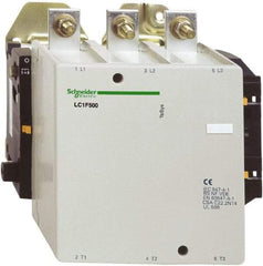 Schneider Electric - 3 Pole, 500 Amp at 440 VAC and 700 Amp at 440 VAC, Nonreversible IEC Contactor - Bureau Veritas, CCC, CSA, DNV, EN/IEC 60947-1, EN/IEC 60947-4-1, GL, JEM 1038, LROS, RINA, RMRoS, RoHS Compliant, UL Listed - Best Tool & Supply