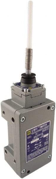 Square D - DPDT, 2NC/2NO, 600 Volt, Screw Terminal, Cat Whisker Actuator, General Purpose Limit Switch - 1, 2, 4, 6, 12, 13, 6P NEMA Rating, IP67 IPR Rating - Best Tool & Supply