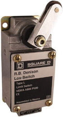 Square D - DPDT, NC/NO, 600 Volt, Screw Terminal, Rotary Spring Return Actuator, General Purpose Limit Switch - 1, 2, 4, 12, 13 NEMA Rating, IP67 IPR Rating - Best Tool & Supply