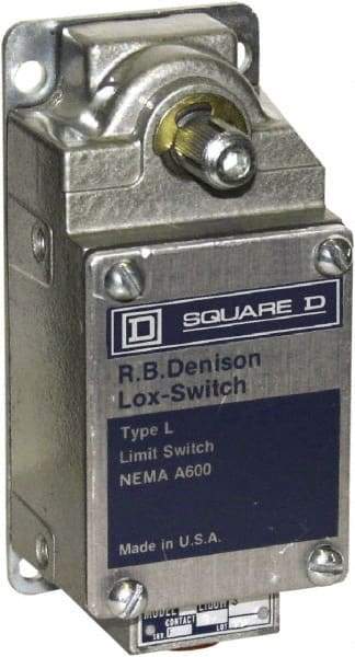 Square D - DPDT, NC/NO, Screw Terminal, Rotary Spring Return Actuator, General Purpose Limit Switch - 1, 2, 4, 12, 13 NEMA Rating, IP67 IPR Rating - Best Tool & Supply