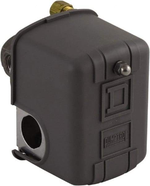 Square D - 1 and 3R NEMA Rated, 100 to 200 psi, Electromechanical Pressure and Level Switch - Fixed Pressure, 575 VAC, L1-T1, L2-T2 Terminal, For Use with Square D Pumptrol - Best Tool & Supply