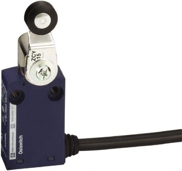 Telemecanique Sensors - DP, NC/NO, 240 VAC, Fixed Cable Terminal, Roller Lever Actuator, General Purpose Limit Switch - IP65 IPR Rating - Best Tool & Supply