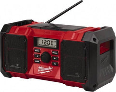 Milwaukee Tool - Backlit LCD Cordless Jobsite Radio - Powered by Battery - Best Tool & Supply