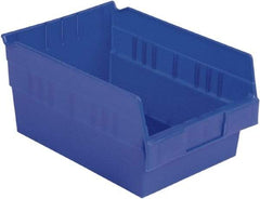 LEWISBins+ - 11-5/8" Deep, Blue Hopper Shelf Bin - 6" High x 8-3/8" Wide x 11-5/8" Long - Best Tool & Supply