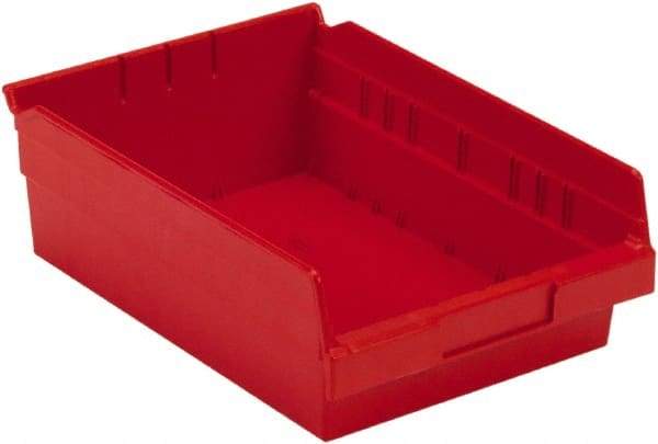 LEWISBins+ - 11-5/8" Deep, Red Hopper Shelf Bin - 4" High x 8-3/8" Wide x 11-5/8" Long - Best Tool & Supply