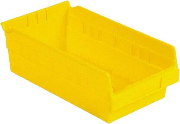 LEWISBins+ - 11-5/8" Deep, Yellow Hopper Shelf Bin - 4" High x 6-5/8" Wide x 11-5/8" Long - Best Tool & Supply