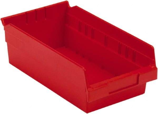 LEWISBins+ - 11-5/8" Deep, Red Hopper Shelf Bin - 4" High x 6-5/8" Wide x 11-5/8" Long - Best Tool & Supply