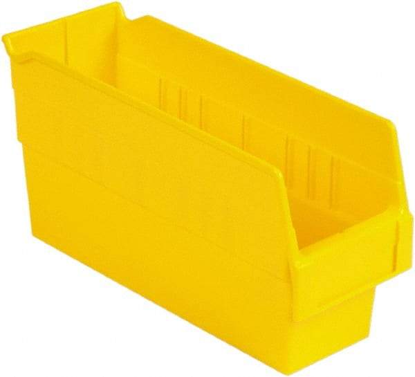 LEWISBins+ - 11-5/8" Deep, Yellow Hopper Shelf Bin - 6" High x 4-1/8" Wide x 11-5/8" Long - Best Tool & Supply