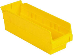 LEWISBins+ - 11-5/8" Deep, Yellow Hopper Shelf Bin - 4" High x 4-1/8" Wide x 11-5/8" Long - Best Tool & Supply