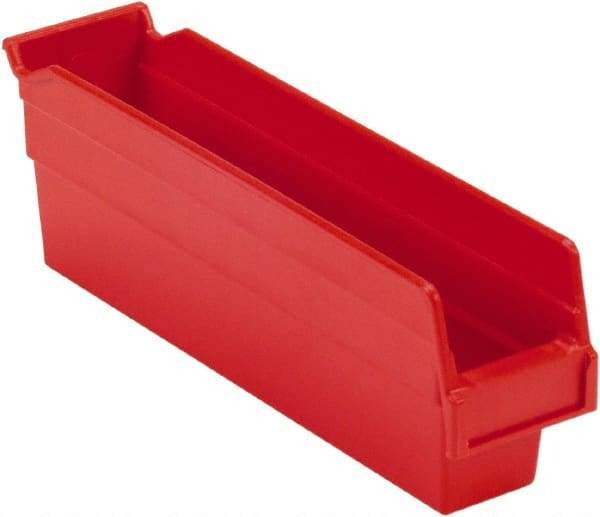 LEWISBins+ - 11-5/8" Deep, Red Hopper Shelf Bin - 4" High x 2-3/4" Wide x 11-5/8" Long - Best Tool & Supply