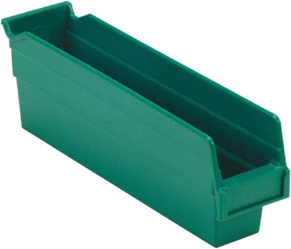 LEWISBins+ - 11-5/8" Deep, Green Hopper Shelf Bin - 4" High x 2-3/4" Wide x 11-5/8" Long - Best Tool & Supply