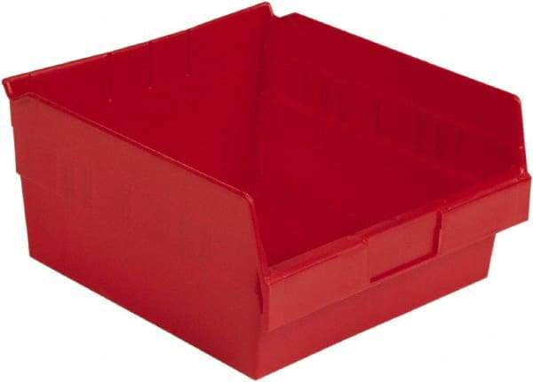 LEWISBins+ - 11-5/8" Deep, Red Hopper Shelf Bin - 6" High x 11-1/8" Wide x 11-5/8" Long - Best Tool & Supply