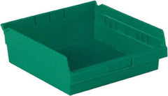 LEWISBins+ - 11-5/8" Deep, Green Hopper Shelf Bin - 4" High x 11-1/8" Wide x 11-5/8" Long - Best Tool & Supply