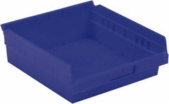 LEWISBins+ - 11-5/8" Deep, Blue Hopper Shelf Bin - 4" High x 11-1/8" Wide x 11-5/8" Long - Best Tool & Supply