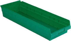 LEWISBins+ - 23-5/8" Deep, Green Hopper Shelf Bin - 4" High x 8-3/8" Wide x 23-5/8" Long - Best Tool & Supply