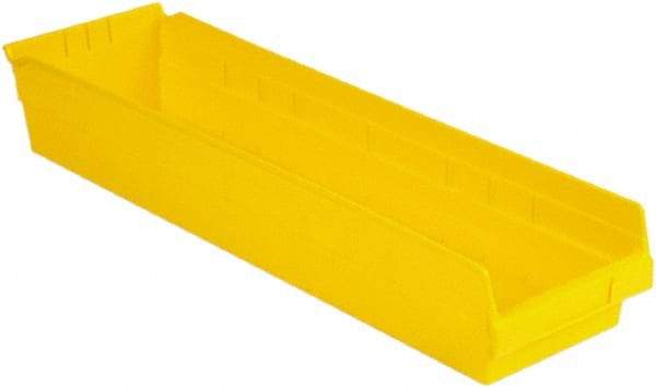 LEWISBins+ - 23-5/8" Deep, Yellow Hopper Shelf Bin - 4" High x 6-5/8" Wide x 23-5/8" Long - Best Tool & Supply