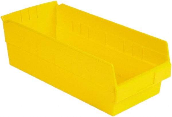 LEWISBins+ - 17-7/8" Deep, Yellow Hopper Shelf Bin - 6" High x 8-3/8" Wide x 17-7/8" Long - Best Tool & Supply