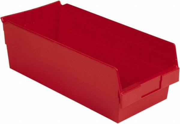 LEWISBins+ - 17-7/8" Deep, Red Hopper Shelf Bin - 6" High x 8-3/8" Wide x 17-7/8" Long - Best Tool & Supply