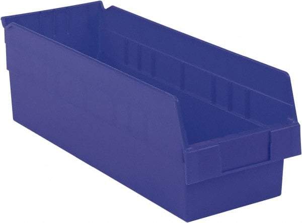 LEWISBins+ - 17-7/8" Deep, Blue Hopper Shelf Bin - 6" High x 6-5/8" Wide x 17-7/8" Long - Best Tool & Supply