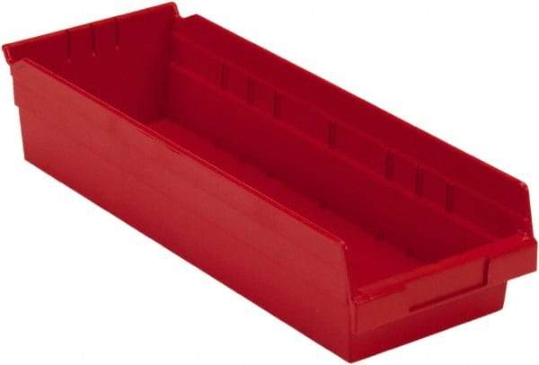 LEWISBins+ - 17-7/8" Deep, Red Hopper Shelf Bin - 4" High x 6-5/8" Wide x 17-7/8" Long - Best Tool & Supply