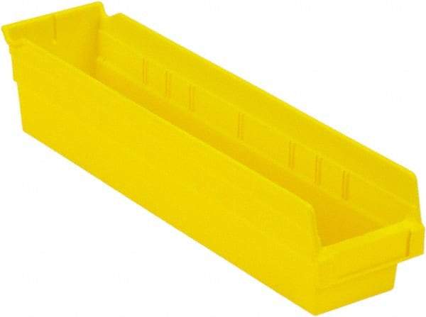 LEWISBins+ - 17-7/8" Deep, Yellow Hopper Shelf Bin - 4" High x 4-1/8" Wide x 17-7/8" Long - Best Tool & Supply