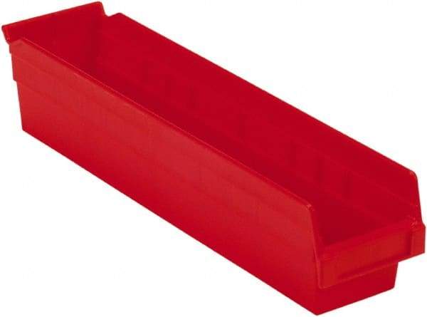 LEWISBins+ - 17-7/8" Deep, Red Hopper Shelf Bin - 4" High x 4-1/8" Wide x 17-7/8" Long - Best Tool & Supply