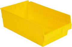 LEWISBins+ - 17-7/8" Deep, Yellow Hopper Shelf Bin - 6" High x 11-1/8" Wide x 17-7/8" Long - Best Tool & Supply