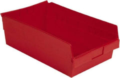 LEWISBins+ - 17-7/8" Deep, Red Hopper Shelf Bin - 6" High x 11-1/8" Wide x 17-7/8" Long - Best Tool & Supply