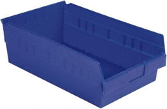 LEWISBins+ - 17-7/8" Deep, Blue Hopper Shelf Bin - 6" High x 11-1/8" Wide x 17-7/8" Long - Best Tool & Supply