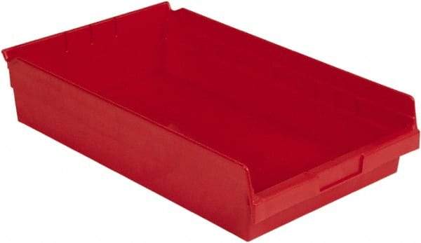 LEWISBins+ - 17-7/8" Deep, Red Hopper Shelf Bin - 4" High x 11-1/8" Wide x 17-7/8" Long - Best Tool & Supply