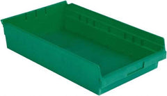 LEWISBins+ - 17-7/8" Deep, Green Hopper Shelf Bin - 4" High x 11-1/8" Wide x 17-7/8" Long - Best Tool & Supply