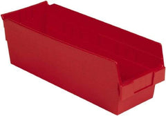 LEWISBins+ - 17-7/8" Deep, Red Hopper Shelf Bin - 6" High x 6-5/8" Wide x 17-7/8" Long - Best Tool & Supply