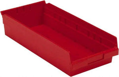 LEWISBins+ - 17-7/8" Deep, Red Hopper Shelf Bin - 4" High x 8-3/8" Wide x 17-7/8" Long - Best Tool & Supply