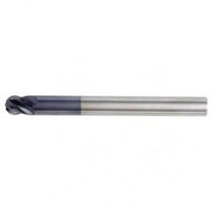 1/2x1/2x5/8x5 Ball Nose 4FL Carbide End Mill-Round Shank-TiAlN - Best Tool & Supply