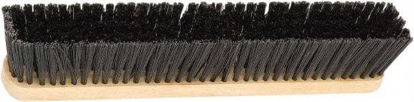 Harper Brush - 18" Medium Duty Polypropylene Push Broom - 2-7/8" Bristle Length, Wood Block, Bolt-On Handle Connection, Handle Sold Separately - Best Tool & Supply