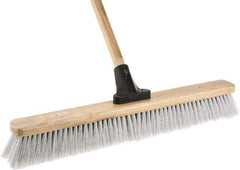 Harper Brush - 24" Fine Particle Synthetic Push Broom - 2-7/8" Bristle Length, Wood Block, Bolt-On Handle Connection, Handle Included - Best Tool & Supply