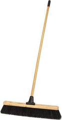 Harper Brush - 24" Heavy Duty Polypropylene Push Broom - 4" Bristle Length, Wood Block, Bolt-On Handle Connection, Handle Included - Best Tool & Supply