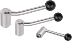 KIPP - 3/8-16, Stainless Steel Threaded Hole Adjustable Clamping Handle - 100mm OAL, 58.5mm High - Best Tool & Supply