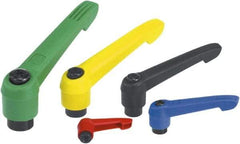 KIPP - M16, Fiberglass Reinforced Plastic Threaded Hole Adjustable Clamping Handle - 126mm OAL, 77mm High - Best Tool & Supply