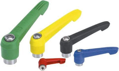 KIPP - M12, Fiberglass Reinforced Plastic Threaded Hole Adjustable Clamping Handle - 126mm OAL, 77mm High - Best Tool & Supply