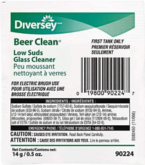 Diversey - 0.50 oz Packet Unscented Glass Cleaner - Use on Beverage Glass - Best Tool & Supply