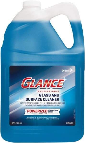 Diversey - 1 Gal Bottle Ammonia Glass Cleaner - Use on Countertops, Glass, Mirrors, Sinks, Stainless Steel, Washable Surfaces - Best Tool & Supply