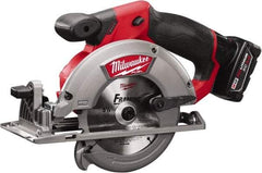 Milwaukee Tool - 12 Volt, 5-3/8" Blade, Cordless Circular Saw - 3,600 RPM, 1 Lithium-Ion Battery Included - Best Tool & Supply